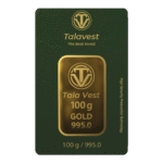 عکس شمش طلا 100 گرمی 24 عیار طلاوست